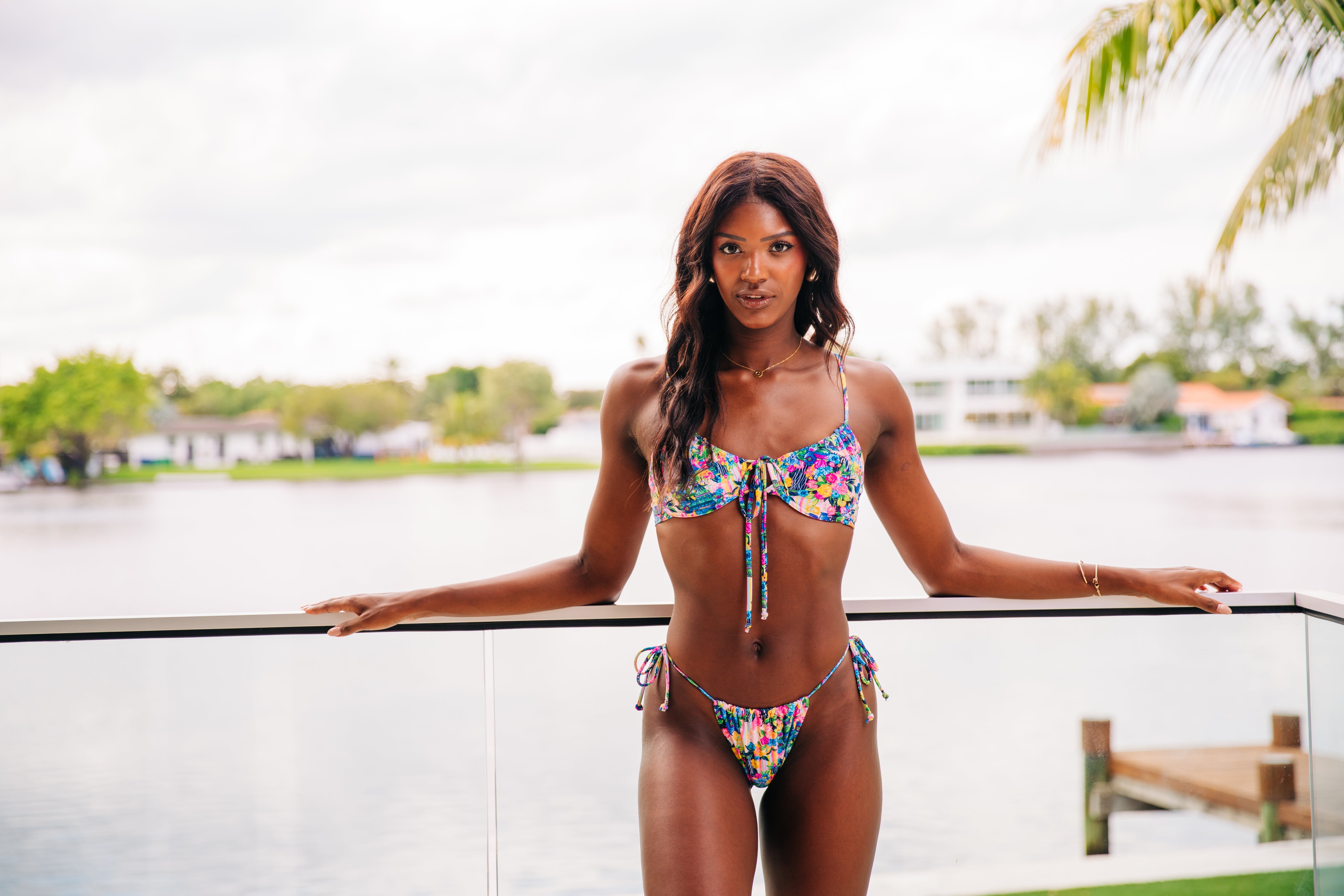 Flower Bloom tie front — IN BLOOM collection