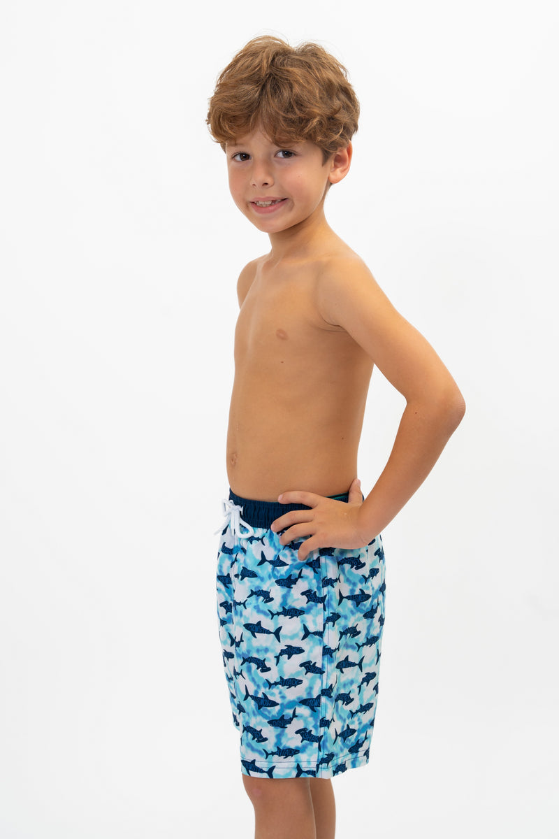 Shark Boys Kids Board Shorts