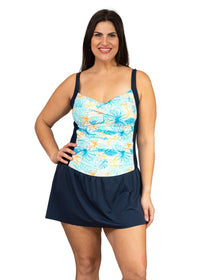 Twist Front Skater One Piece Plus